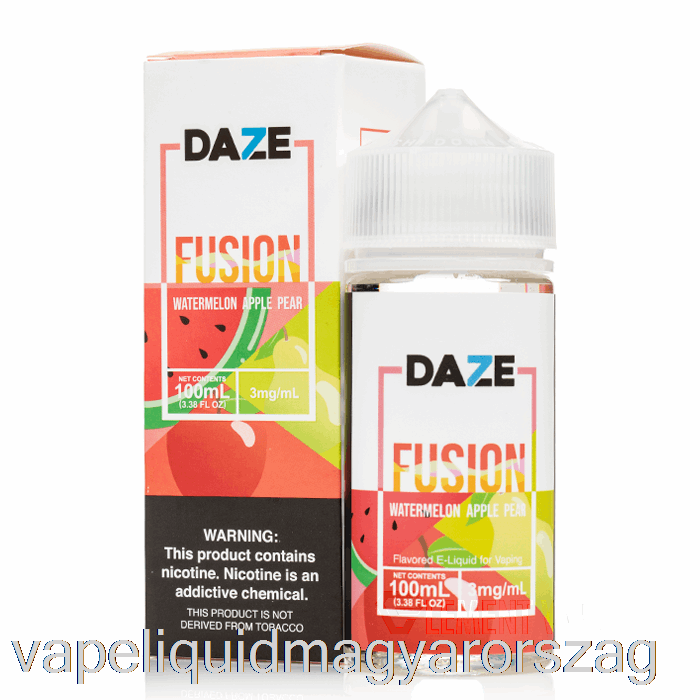 Görögdinnye Alma Körte - 7 Daze Fúzió - 100 Ml 6 Mg Vape Folyadék